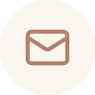Mail symbol on beige background